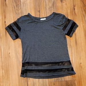 Grey Medium Occasion Crop Tee